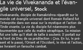 La vie de Vivekananda et l’évangile universel, Stock Vivekanand