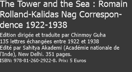 The Tower and the Sea : Romain Rolland-Kalidas Nag Corresponden